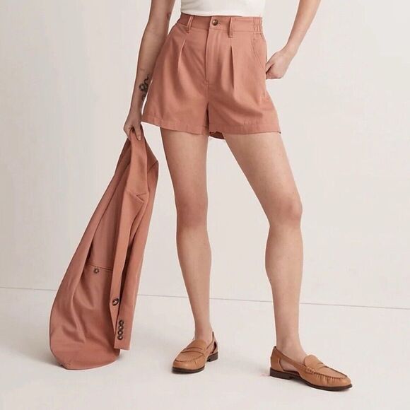 Madewell Pants - MADEWELL The Neale Short in Drapeweave Dried Rose Sz 2